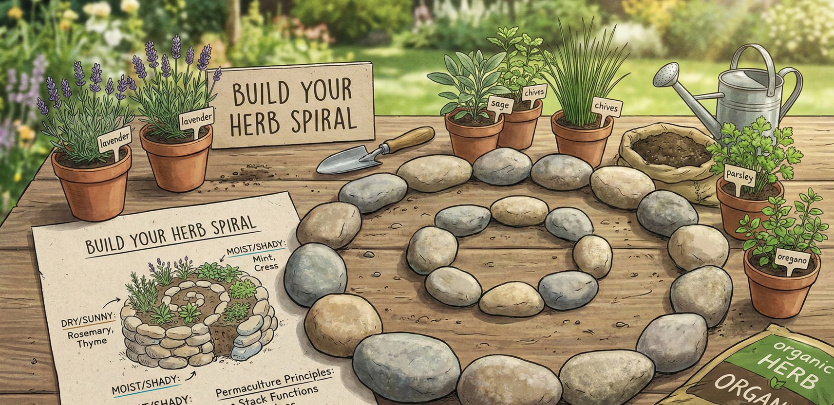 Herb Spiral Garden Kit
