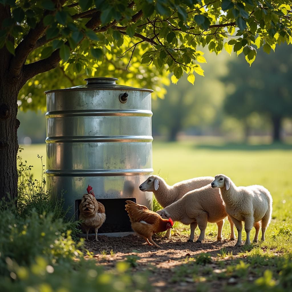 Livestock Water Trough (Shaded)